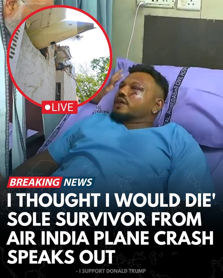 Vishwash Kumar Ramesh, the sole survivor of the tragic Air India Flight 171 crash on June 12, 2025, shared his harrowing experience.
